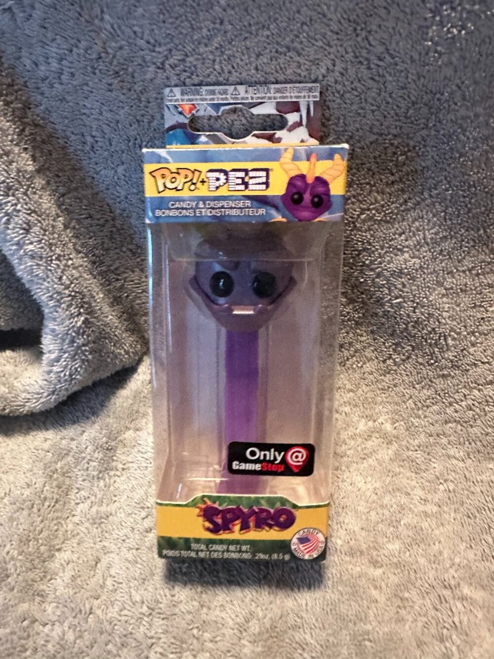 Funko POP! + PEZ Spryo the Dragon Metallic GAMESTOP EXCLUSIVE